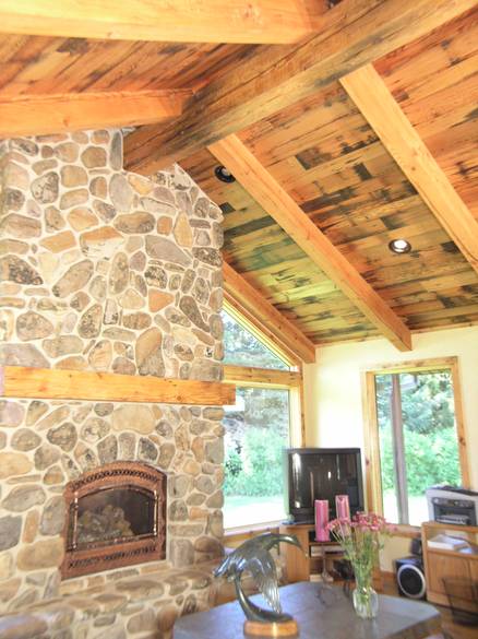Douglas Fir Timbers and Picklewood Ceiling